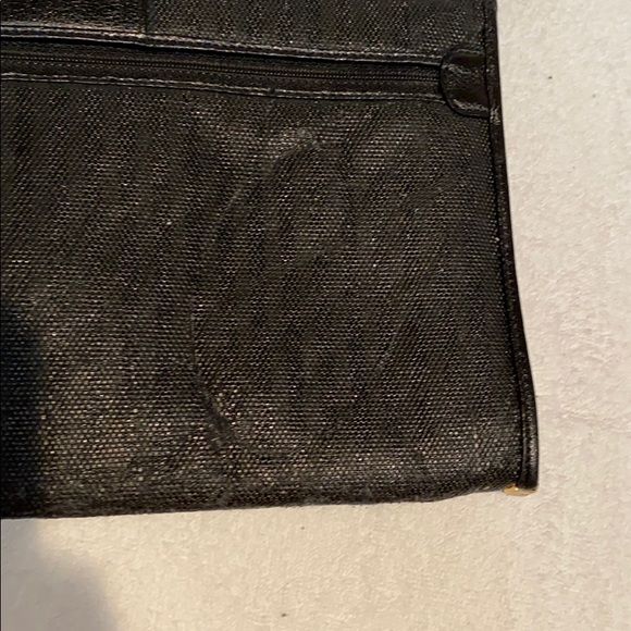 Vintage Fendi Black leather envelope bag - Picture 6 of 8